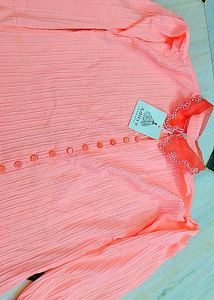 Peach Embellished Top