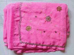 Beautiful Rani Pink Coloured Saree.💓
