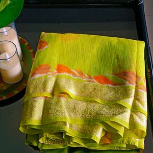 🛍️ Elegant Green Saree ⭐⭐⭐⭐⭐