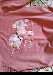 Cute Pink Long Sleeve Korean Top