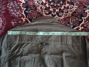 Calvin Klein Jeans Olive &amp; White Button-Down