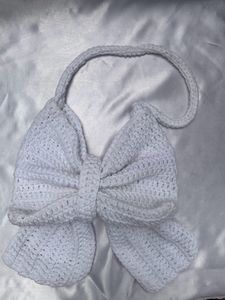 Handmade Crochet Bow Bag 🎀