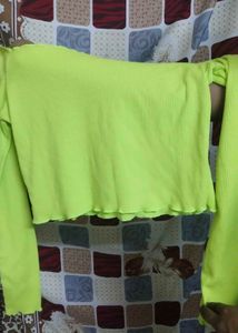 Neon Yellow Long Sleeve Top