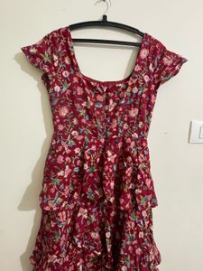 Floral Ruffle Mini Dress