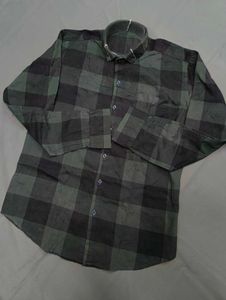 Green & Black Checkered Shirt