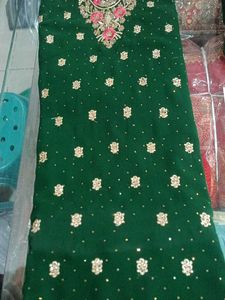 Emerald Green Embroidered Salwar Kameez