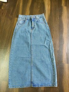 Denim Midi Skirt