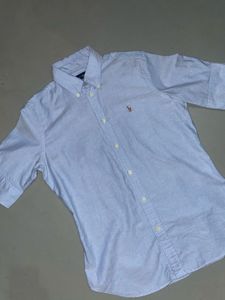 Solid Blue Ralph Lauren Shirt