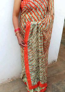 Mirror Work Saree
