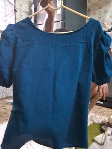 Blue Sheer Top