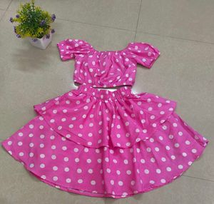 Pink Polka Dot Outfit, Baby Girl Dress