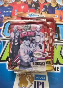 Topps WWE Icons Sticker Pack With Gold Cards