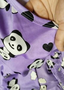 Cute Panda Print Pajama Set