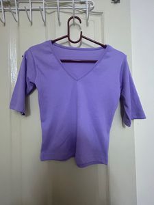 Lavender Crop Top
