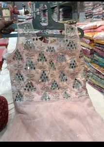 Pink Embellished Ethnic Gown