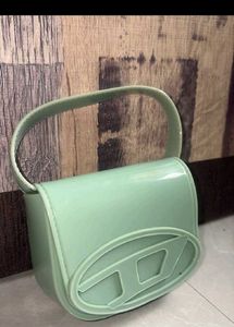 Style Pale Green Top Handle Bag