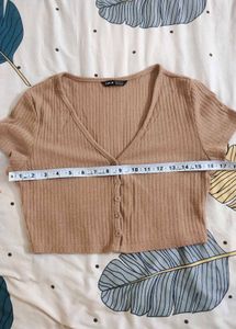 Cute Brown Crop Top Bust 32
