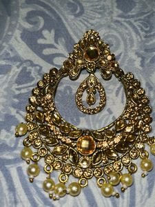 Gold Tone Statement Earrings brand New