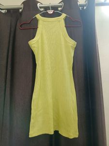 Yellow Bodycon Mini Dress