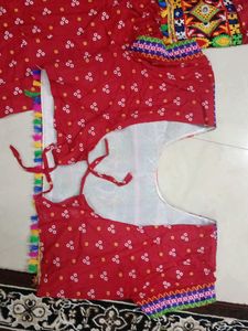 Embroidered Red 3-Piece Outfit