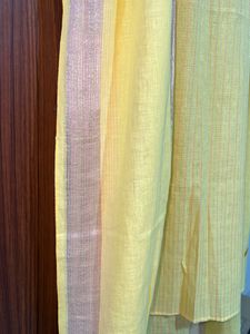 AURELIA Yellow Cotton Dupatta