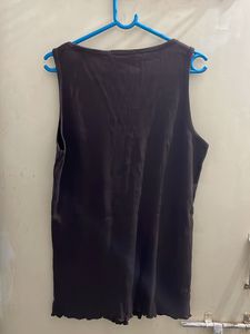 Brown Sleeveless Top