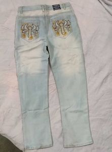 Unisex Denim Jeans Back Pocket Designated