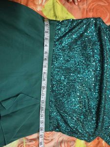 Emerald Sequin Party Dress