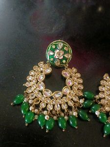 Green Pearl Earings