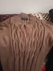 Velvet Pant Wih Woolen Long Middi