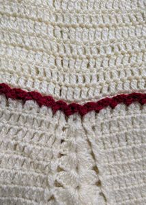 Red &amp; White Crochet Dress