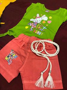 Cute Girls T-Shirt &amp; Shorts Set
