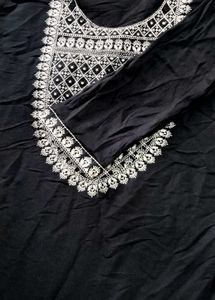 Black Embroidered Kurti