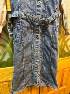 Denim Hoodie Dress