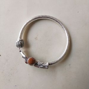 Pure Silver Rudraksha Mahadev Openable Kada