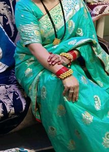 Green dola  Silk Saree