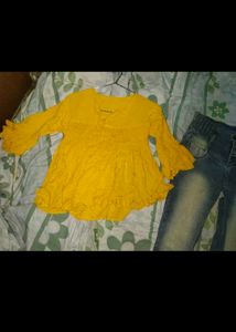 Girls Top And Jeans Set