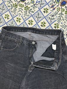 Urbanic Charcoal Grey Wide Leg Jeans