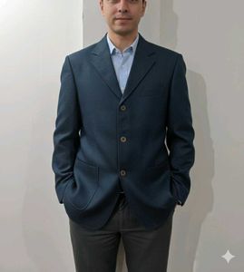Men's Navy Blazer - Classic Style
