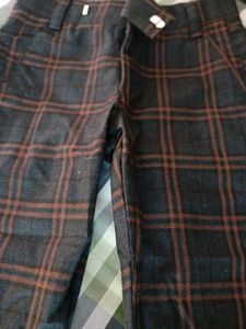 Never Used Check Kids Pant New