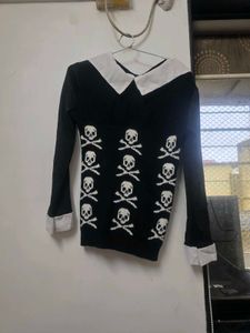 Skull Print Sweater