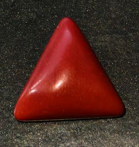 5.40 CTS. Red Italian Triangular Coral Gemstone