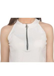 Sleeveless White Tank Top