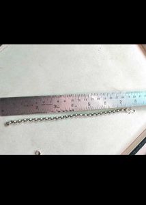 Pure Silver Link Chain Bracelet ForMan&amp; Women.