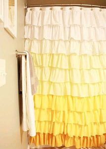 Rainbow Ruffle Tiered Curtain