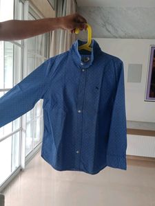 Blue Polka Dot full sleeve shirt for boy age 6-8