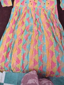Colorful Patterned suit nayra cut