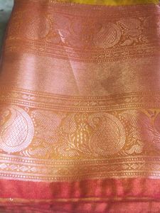 Elegant Yellow Saree(ashadam Offer)