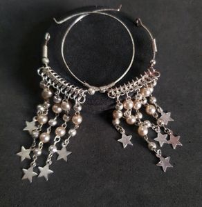 Star Dangle Hoop Earrings