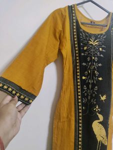New Mustard Yellow Kurta